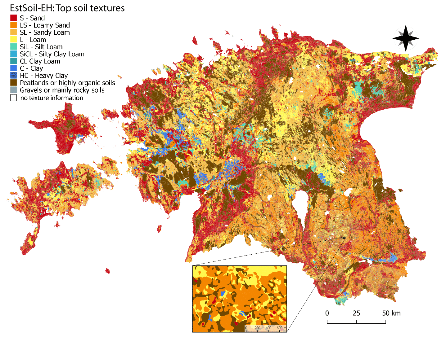 ESTSOIL map